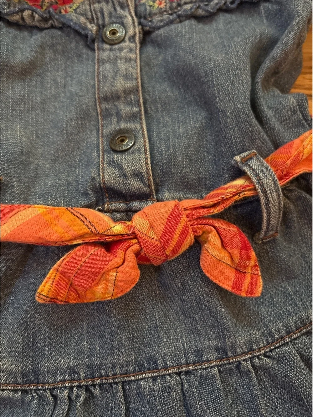 N/A denim tiered